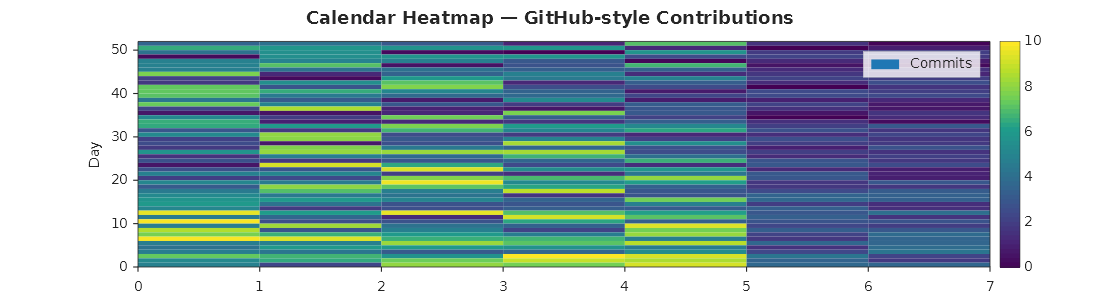Calendar heatmap