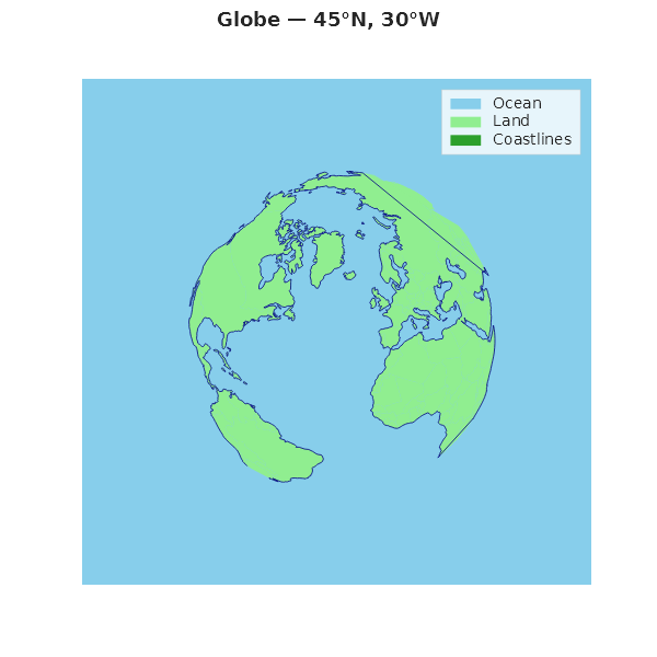 Globe — Orthographic